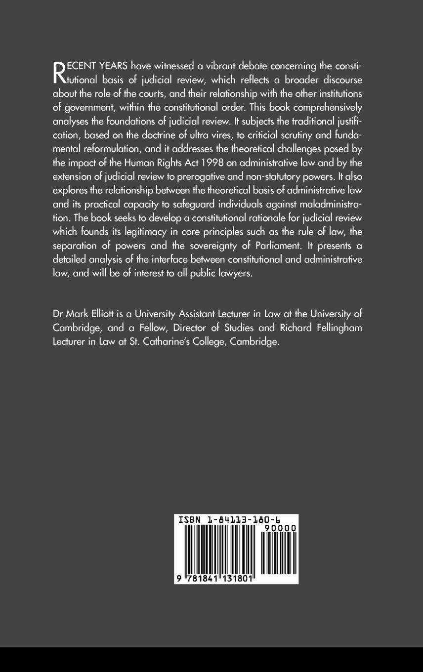 Rückseitencover Constitutional Foundations of Judicial Review