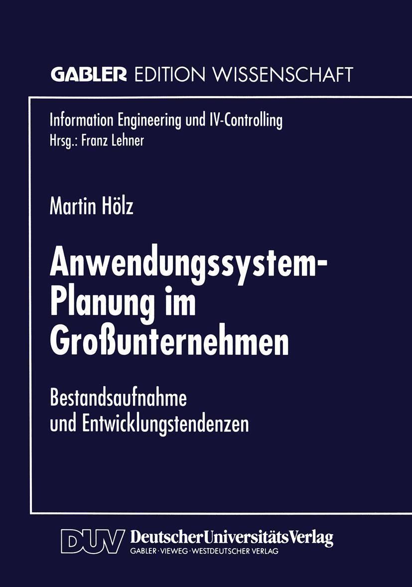 Vorderes Coverbild Anwendungssystem-Planung im Großunternehmen