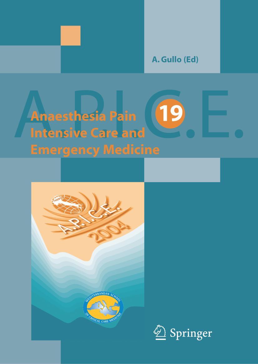 Vorderes Coverbild Anaesthesia, Pain, Intensive Care and Emergency Medicine - A.P.I.C.E.