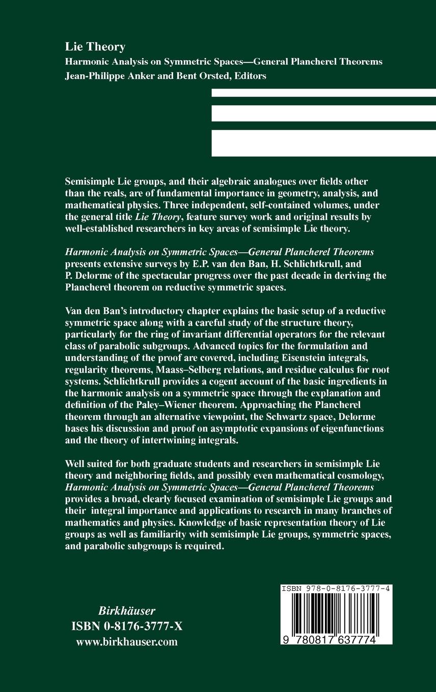 Rückseitencover Lie Theory