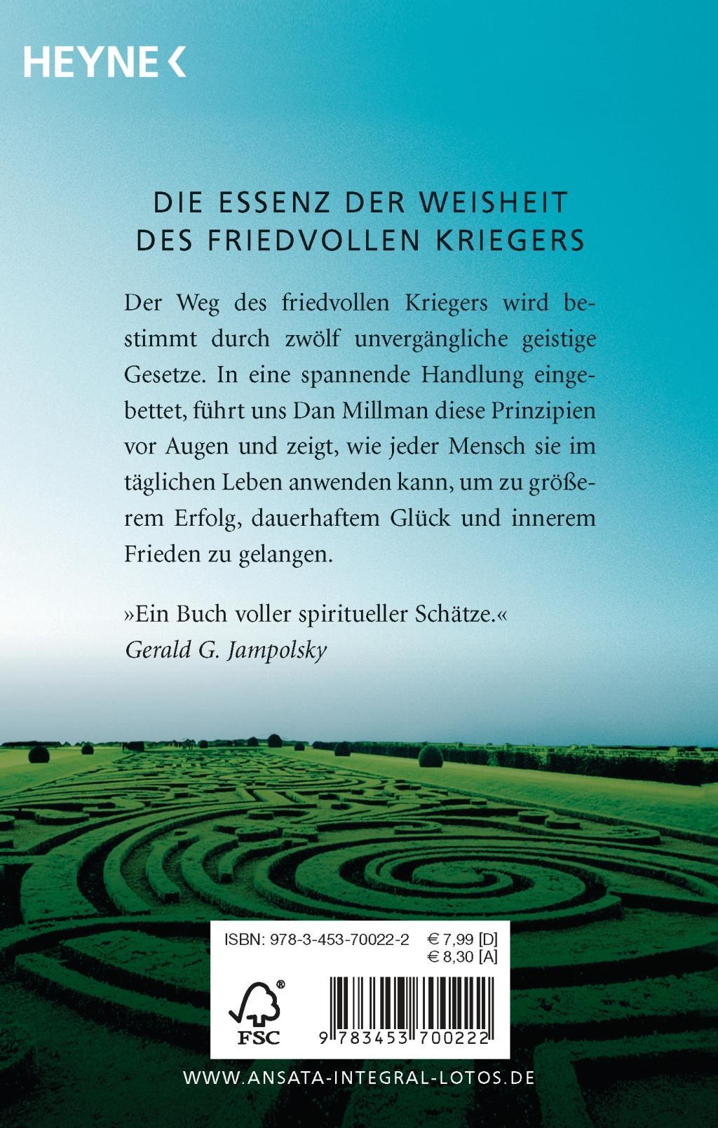 Beispielinhalt (Bild) Die universellen Lebensgesetze des friedvollen Kriegers
