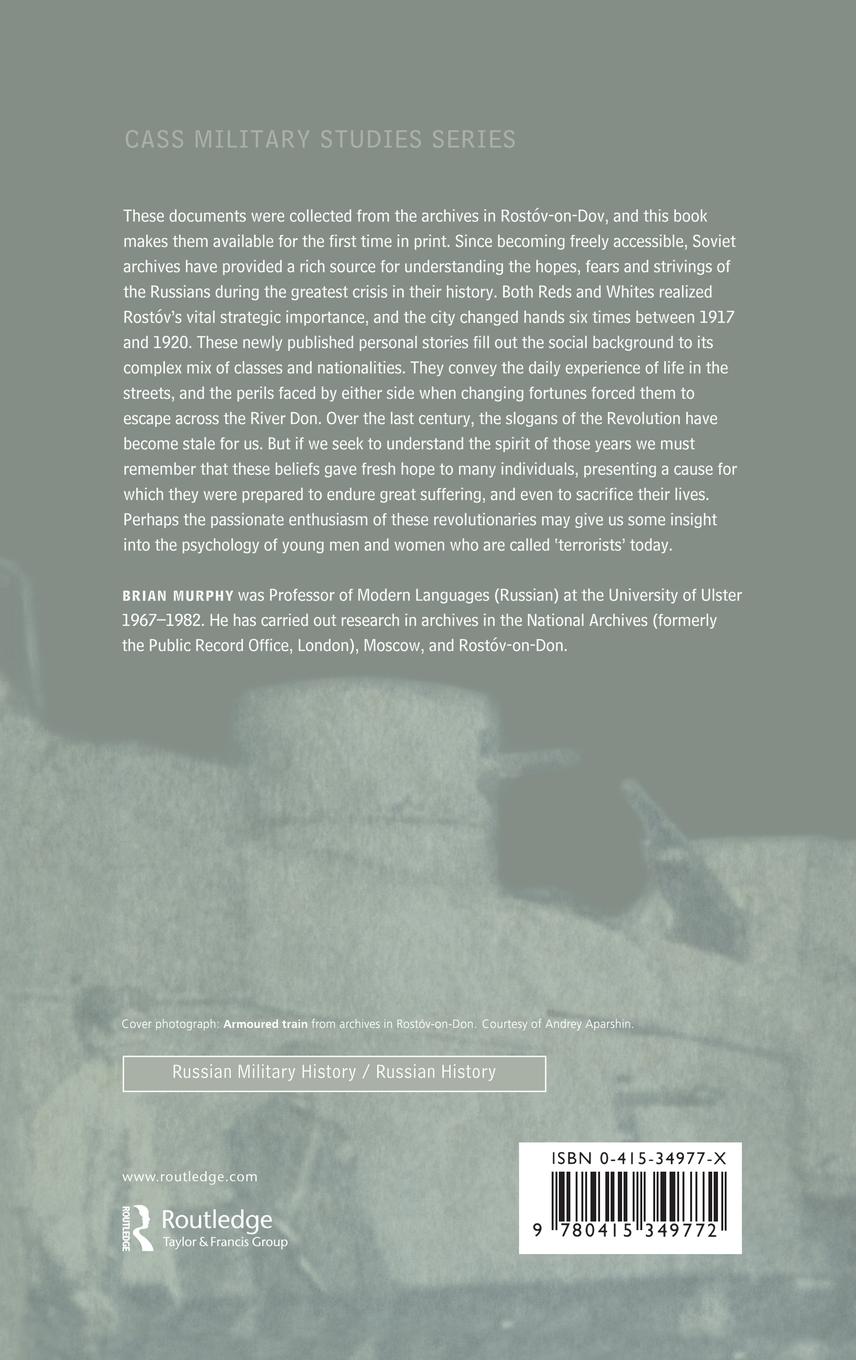 Rückseitencover Rostov in the Russian Civil War, 1917-1920