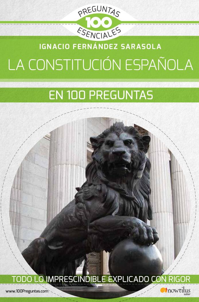 Vorderes Coverbild La Constitución española en 100 preguntas