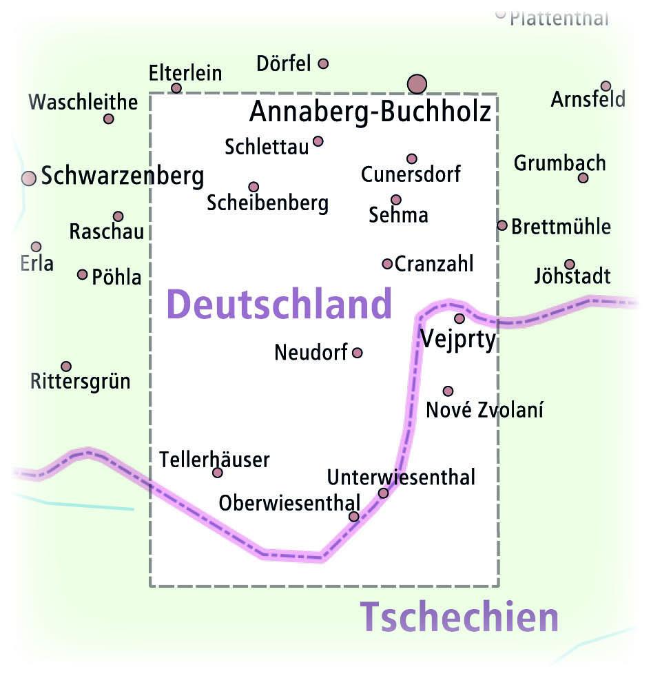 Beispielinhalt (Bild) Kurort Oberwiesenthal - Annaberg-Buchholz 1:25 000