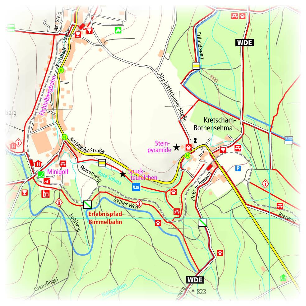 Beispielinhalt (Bild) Kurort Oberwiesenthal - Annaberg-Buchholz 1:25 000
