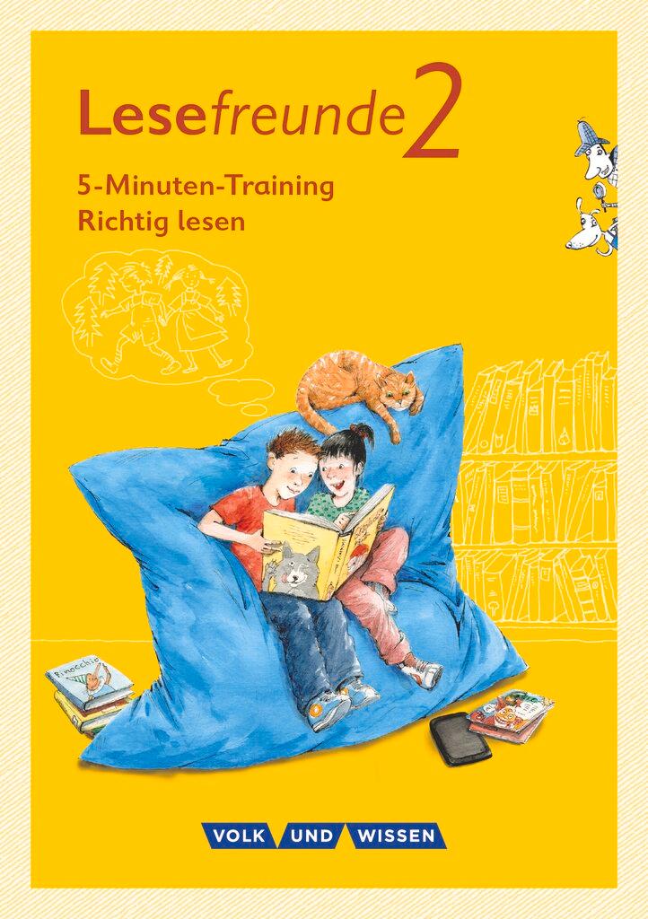 Vorderes Coverbild Lesefreunde 2. Schuljahr. 5-Minuten-Training "Richtig lesen". Arbeitsheft. Östliche Bundesländer und Berlin