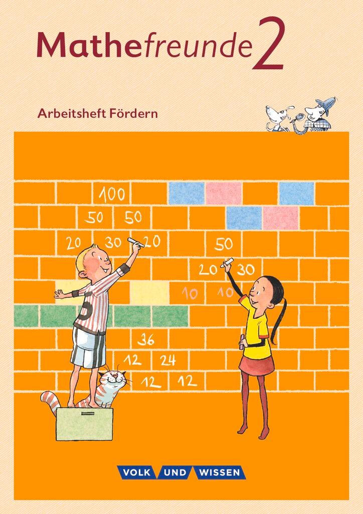 Vorderes Coverbild Mathefreunde 2. Schuljahr - Nord/Süd -  Arbeitsheft Fördern