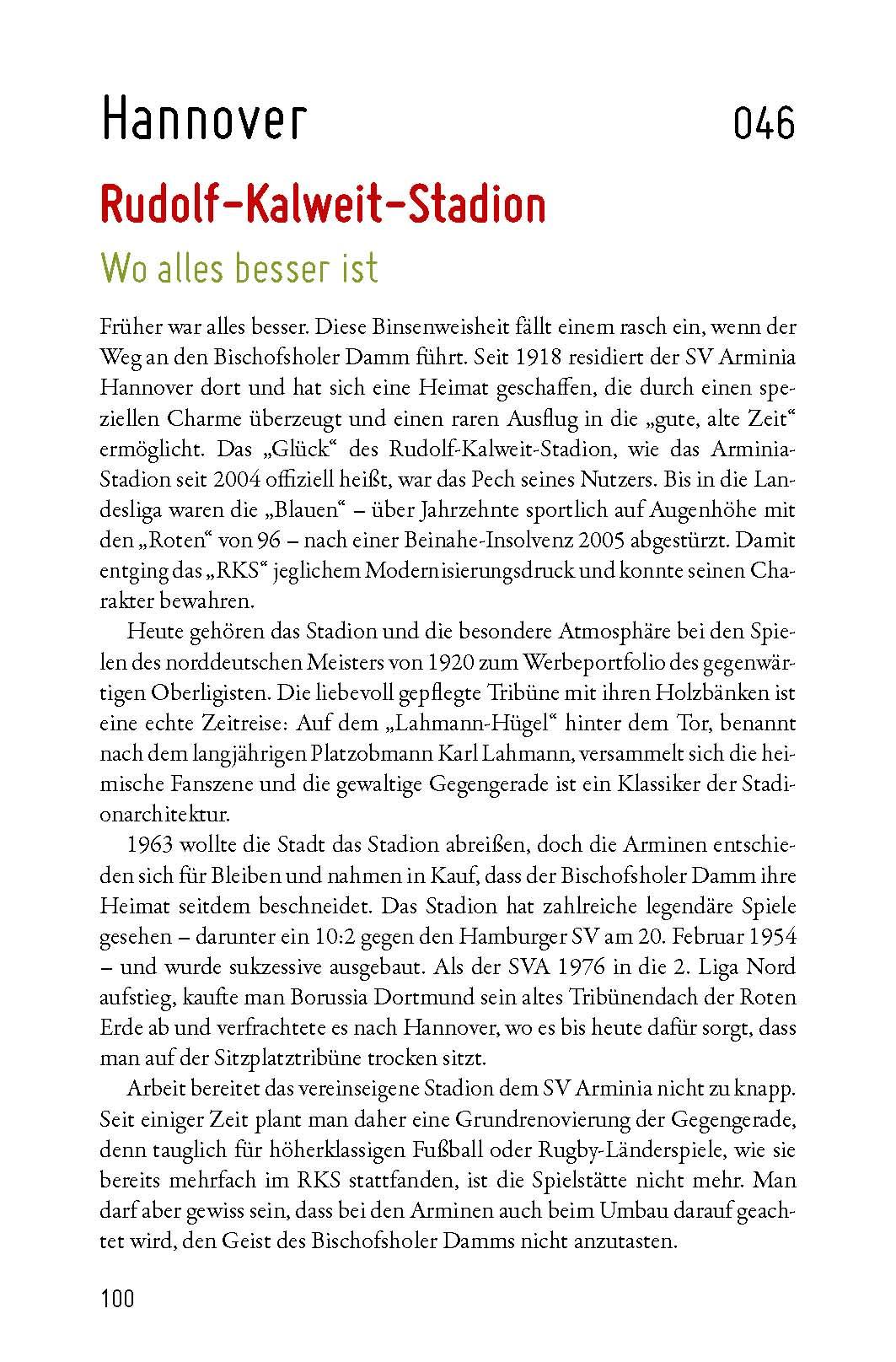 Beispielinhalt (Bild) Fußballheimat Niedersachsen & Bremen