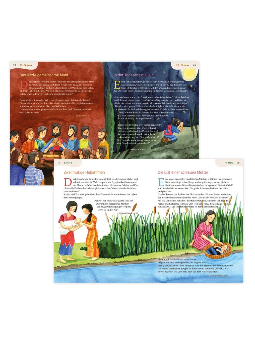 Beispielinhalt (Bild) Die große Kinderbibel für jeden Tag