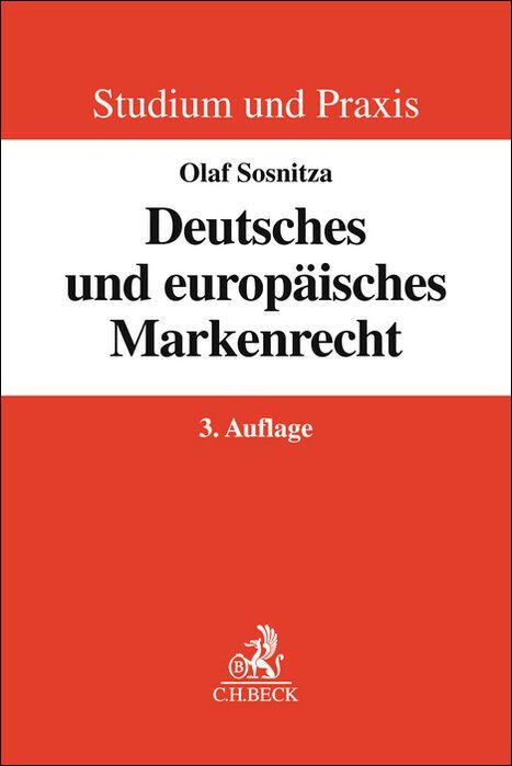 Vorderes Coverbild Deutsches und europäisches Markenrecht