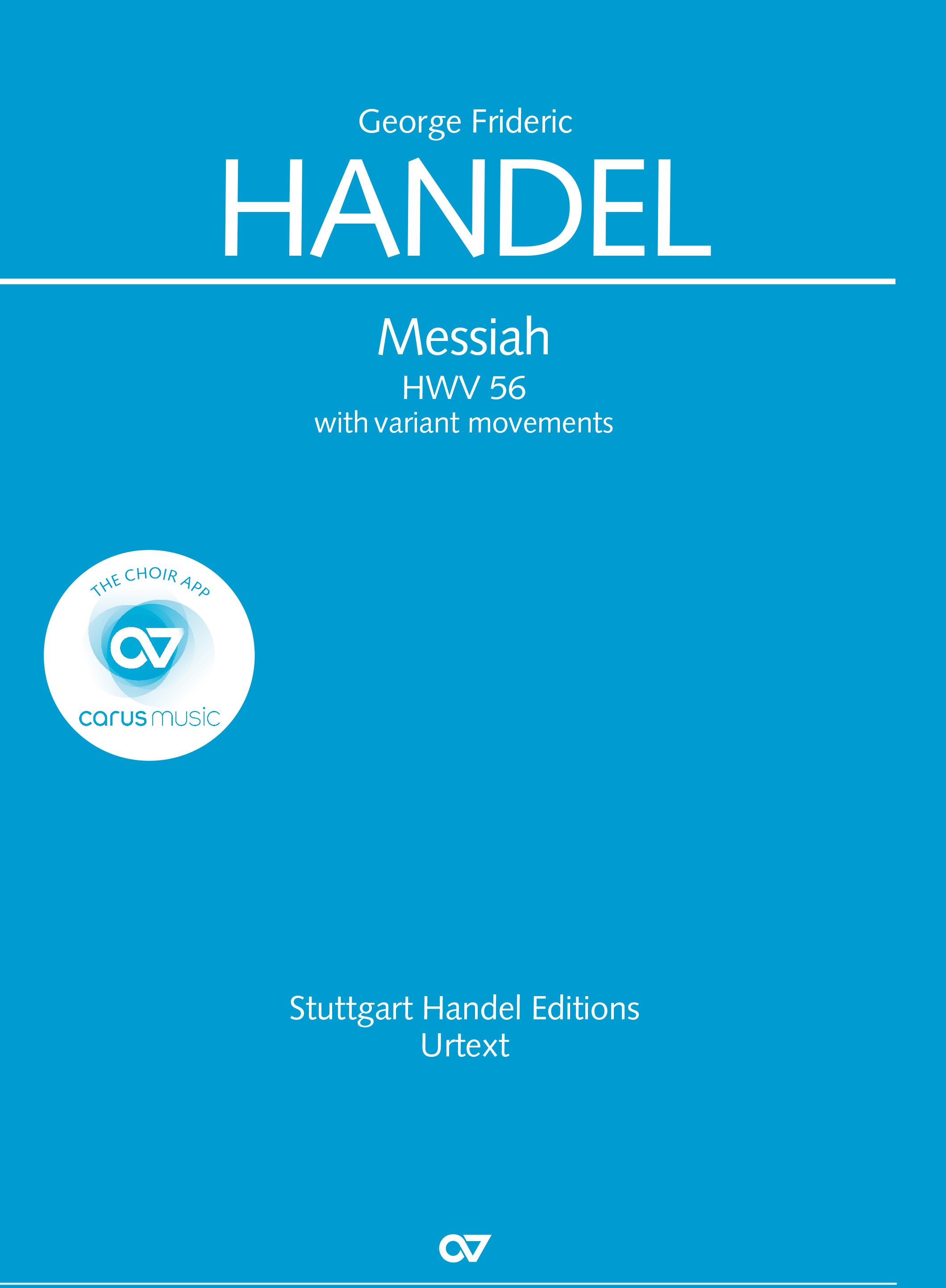 Vorderes Coverbild Messiah (Klavierauszug deutsch)