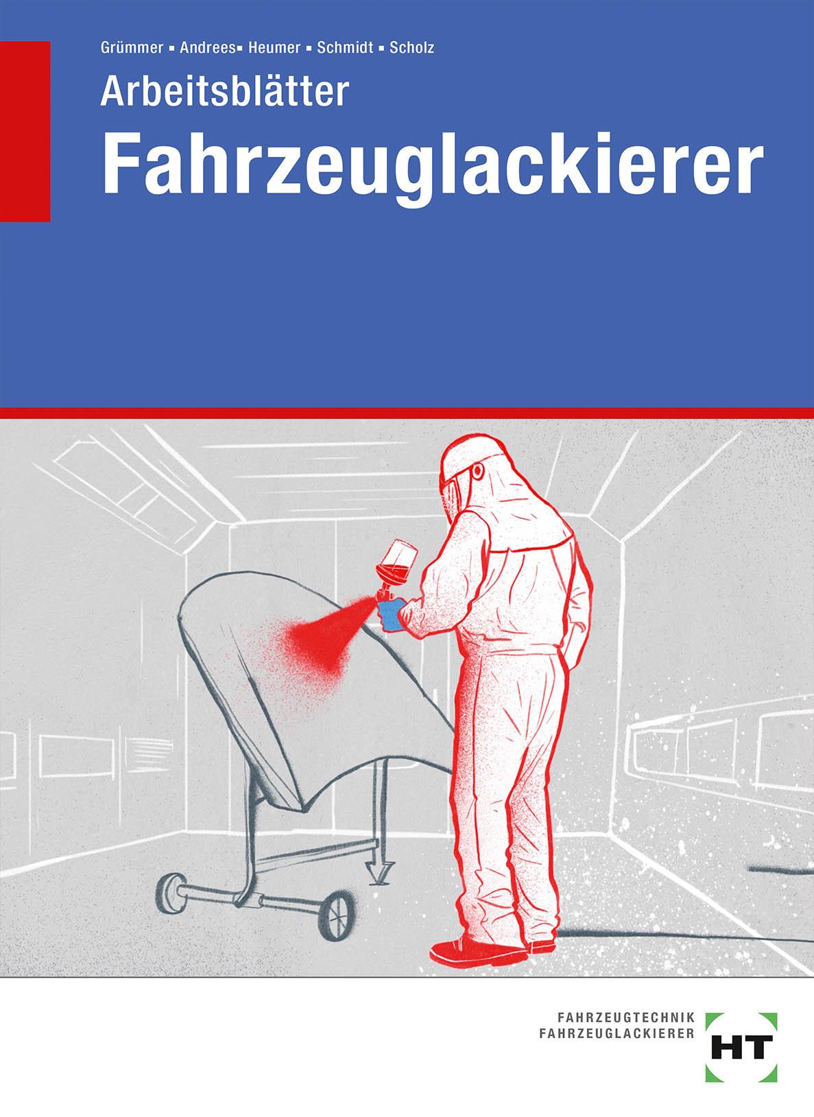 Vorderes Coverbild Arbeitsblätter Fahrzeuglackierer
