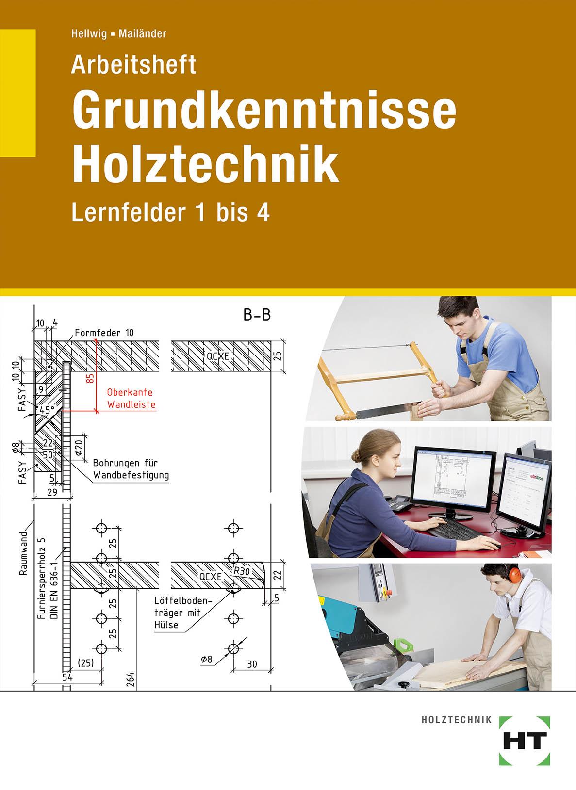 Vorderes Coverbild Arbeitsheft Grundkenntnisse Holztechnik