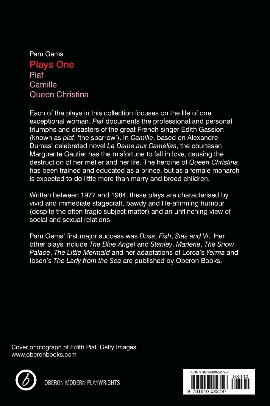 Rückseitencover Pam Gems