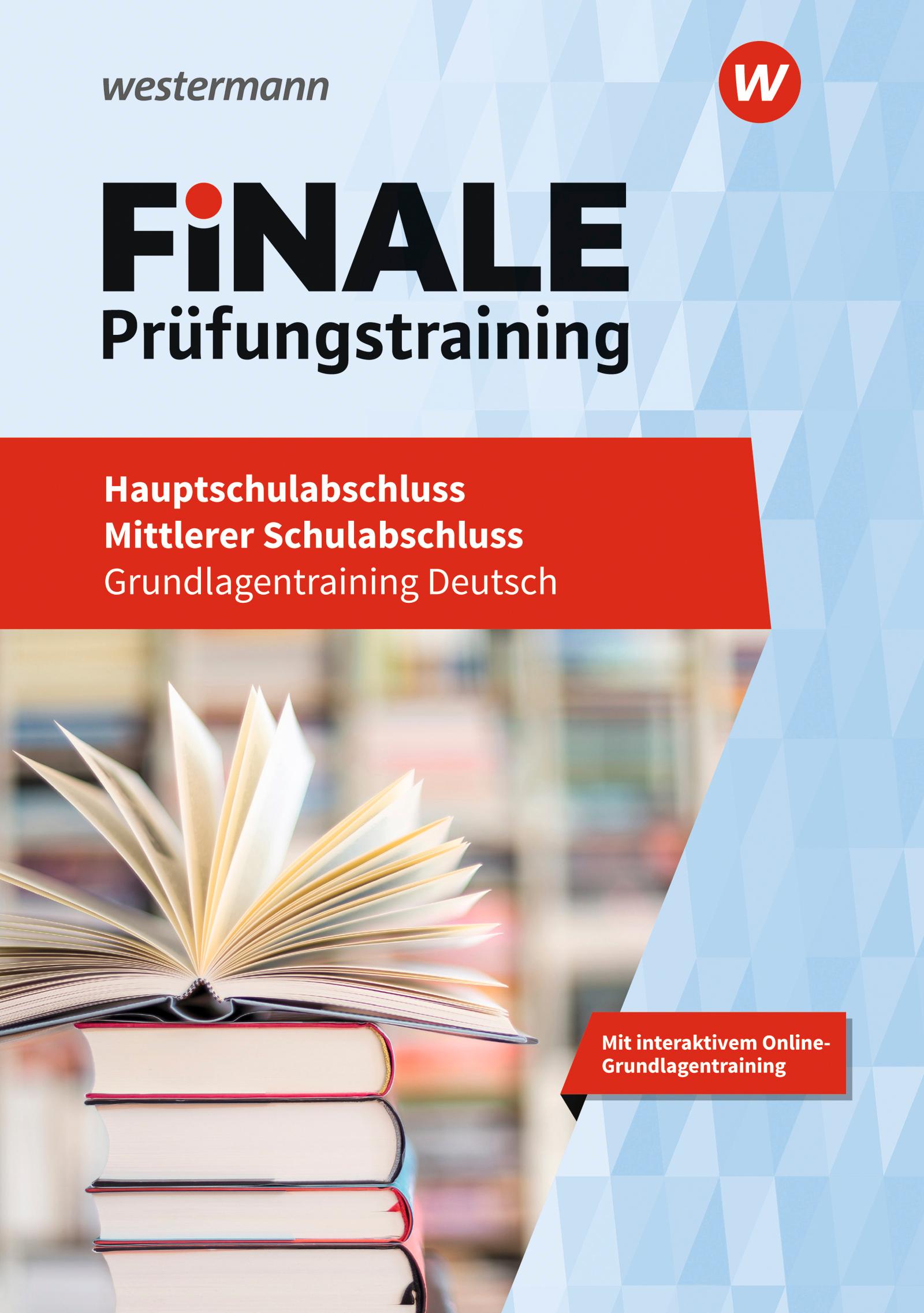 Vorderes Coverbild FiNALE Prüfungstraining - Hauptschulabschluss, Mittlerer Schulabschluss. Grundlagentraining Deutsch