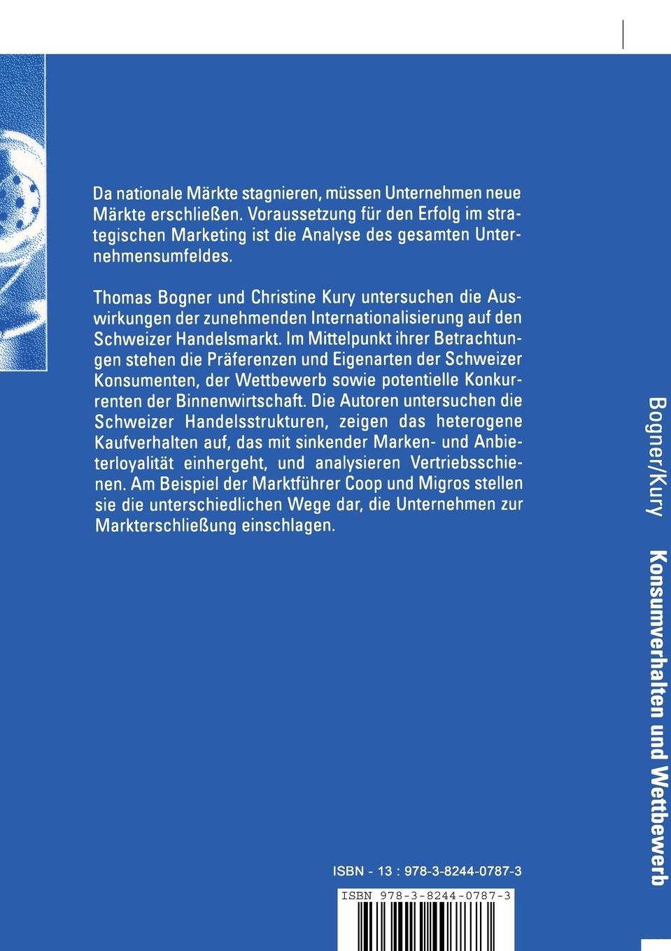 Rückseitencover Konsumverhalten und Wettbewerb