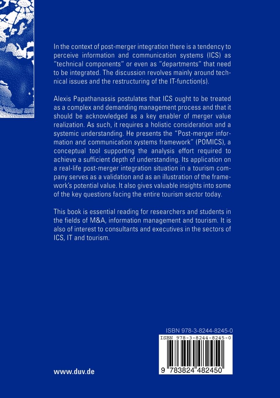Rückseitencover Post-Merger Integration and the Management of Information and Communication Systems
