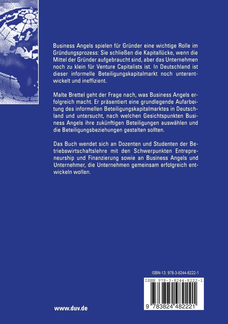 Rückseitencover Der informelle Beteiligungskapitalmarkt