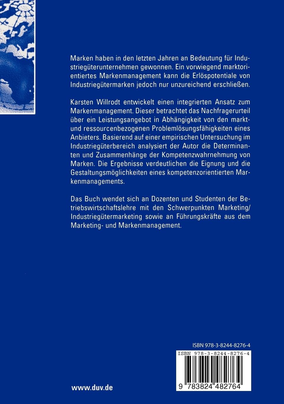 Rückseitencover Markenkompetenz