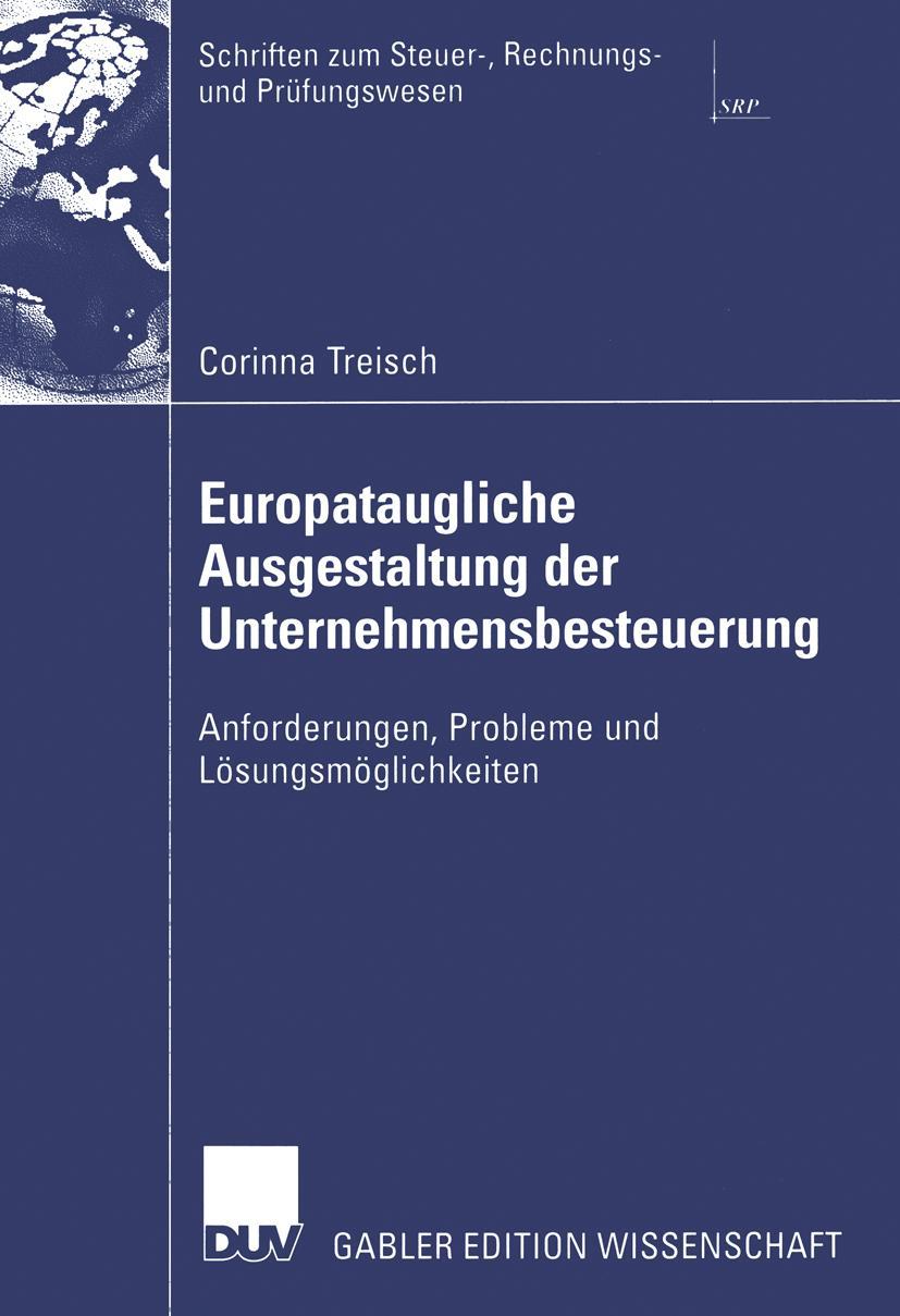 Vorderes Coverbild Europataugliche Ausgestaltung der Unternehmensbesteuerung