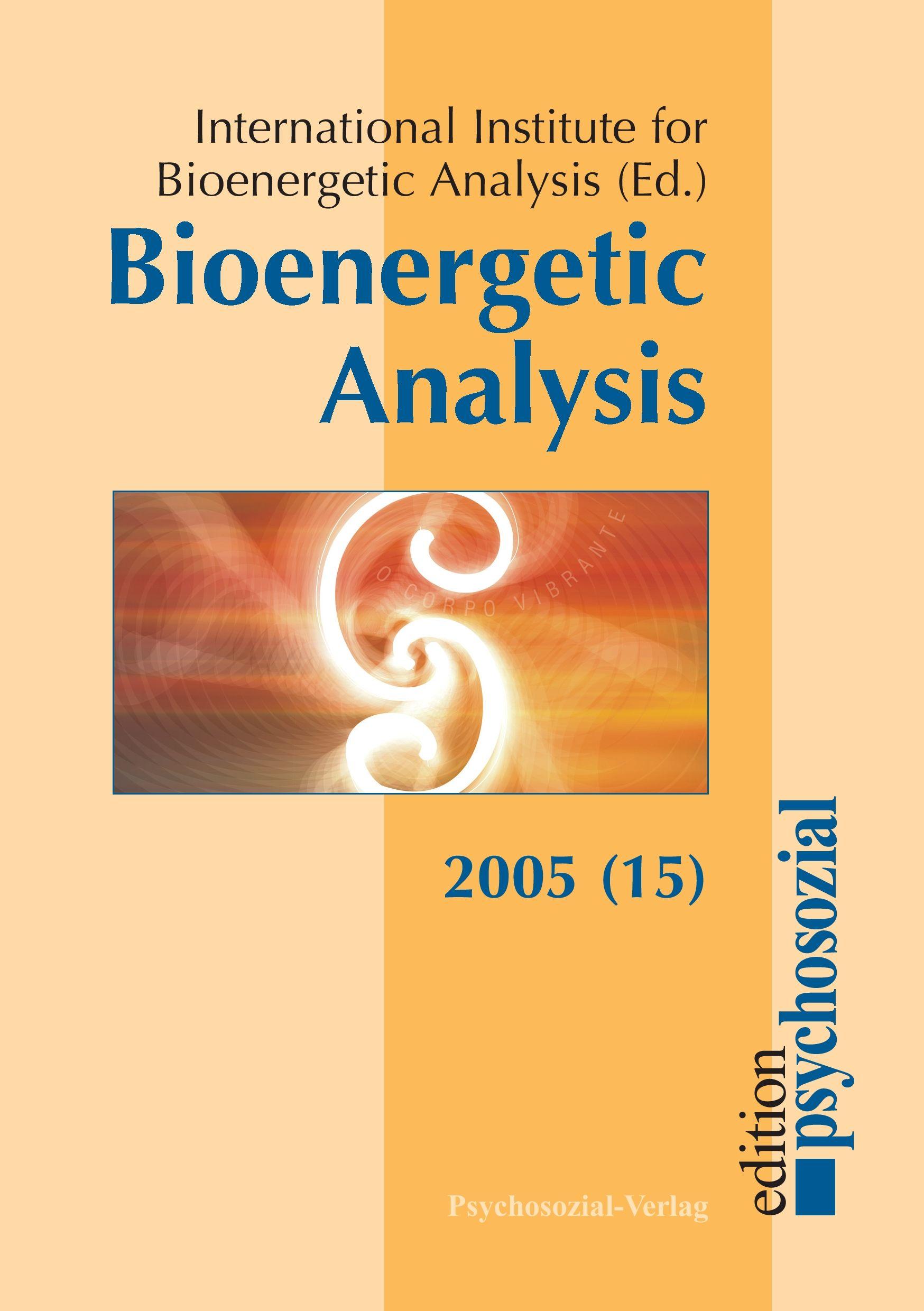 Vorderes Coverbild Bioenergetic Analysis