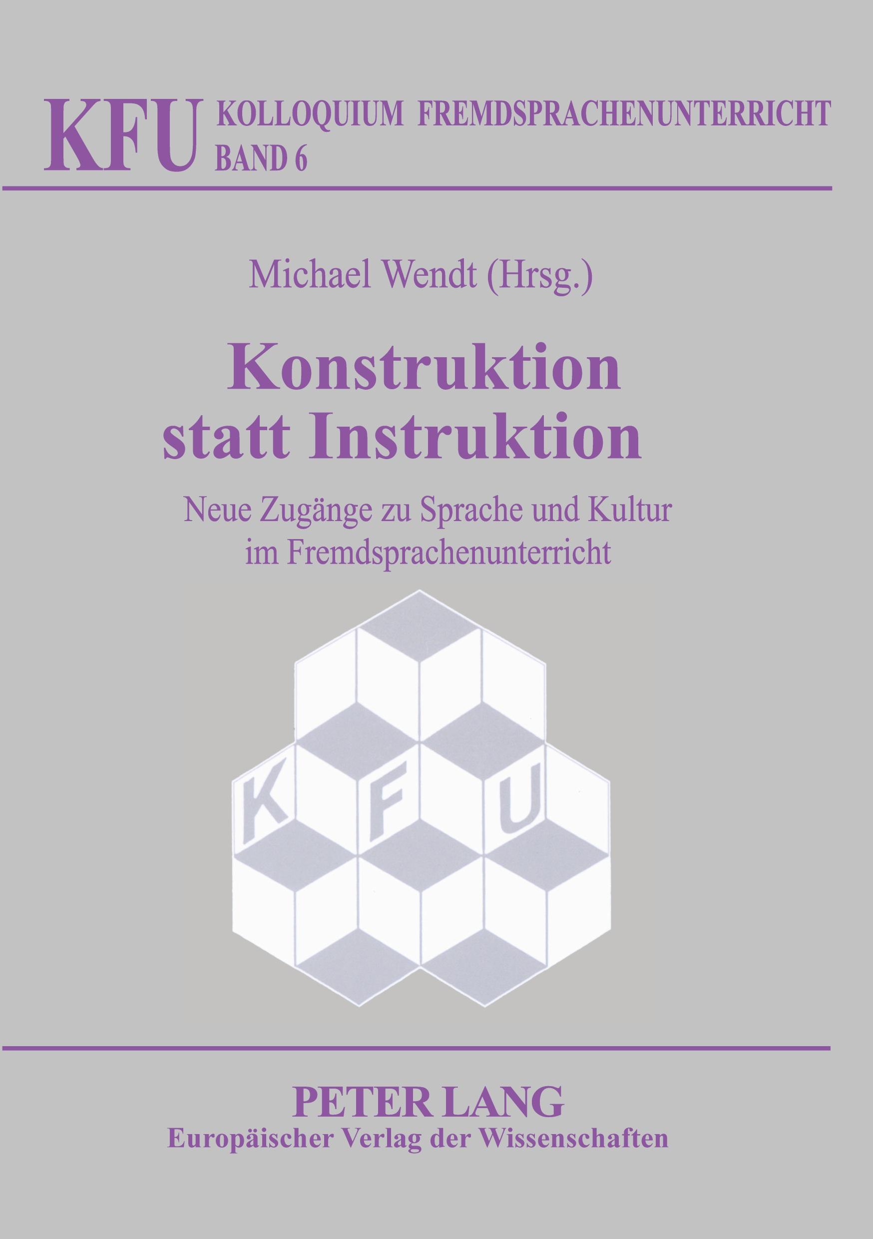 Vorderes Coverbild Konstruktion statt Instruktion