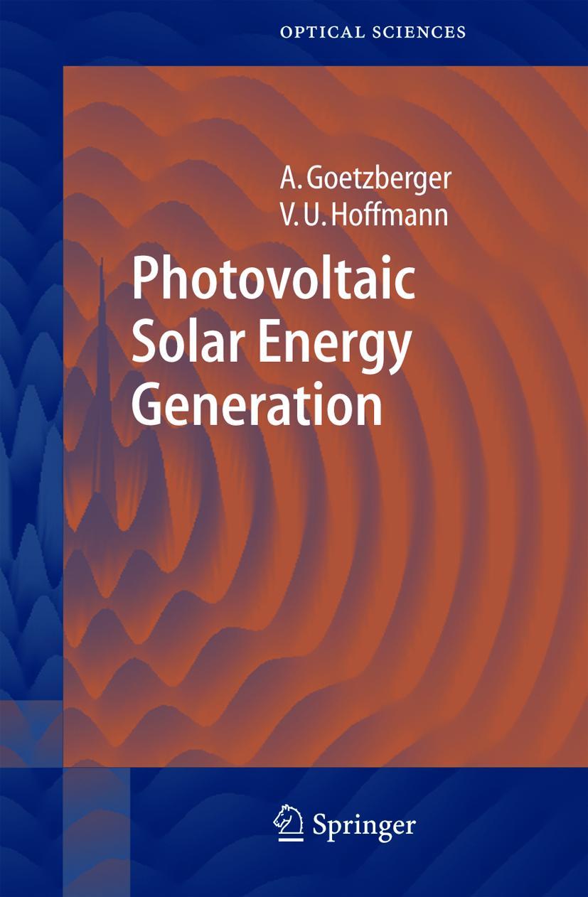 Vorderes Coverbild Photovoltaic Solar Energy Generation
