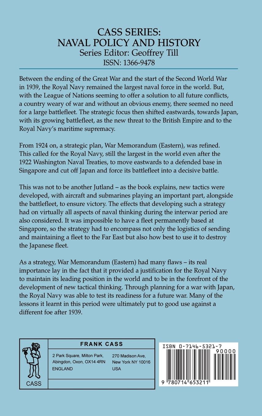 Rückseitencover Royal Navy Strategy in the Far East 1919-1939