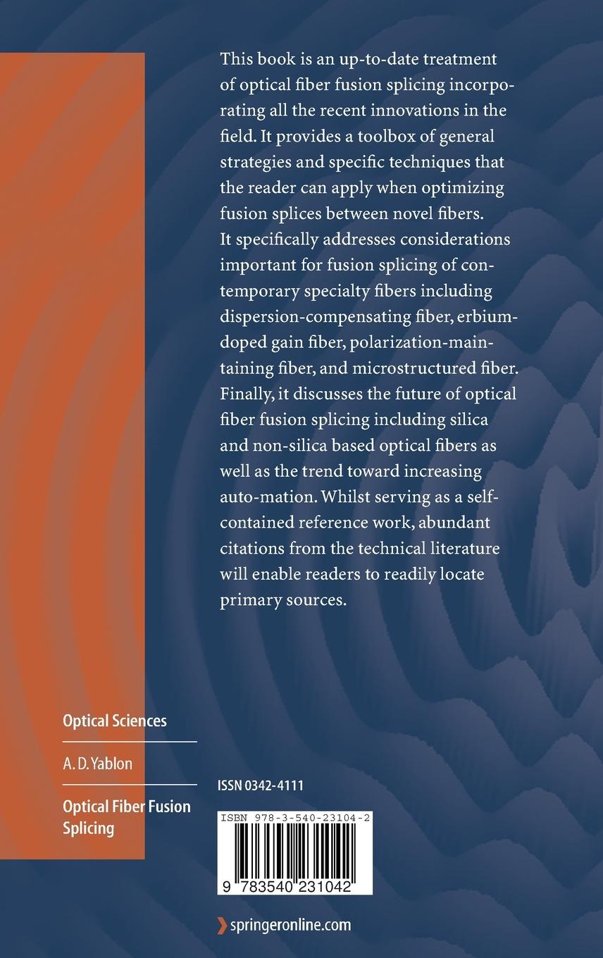 Rückseitencover Optical Fiber Fusion Splicing