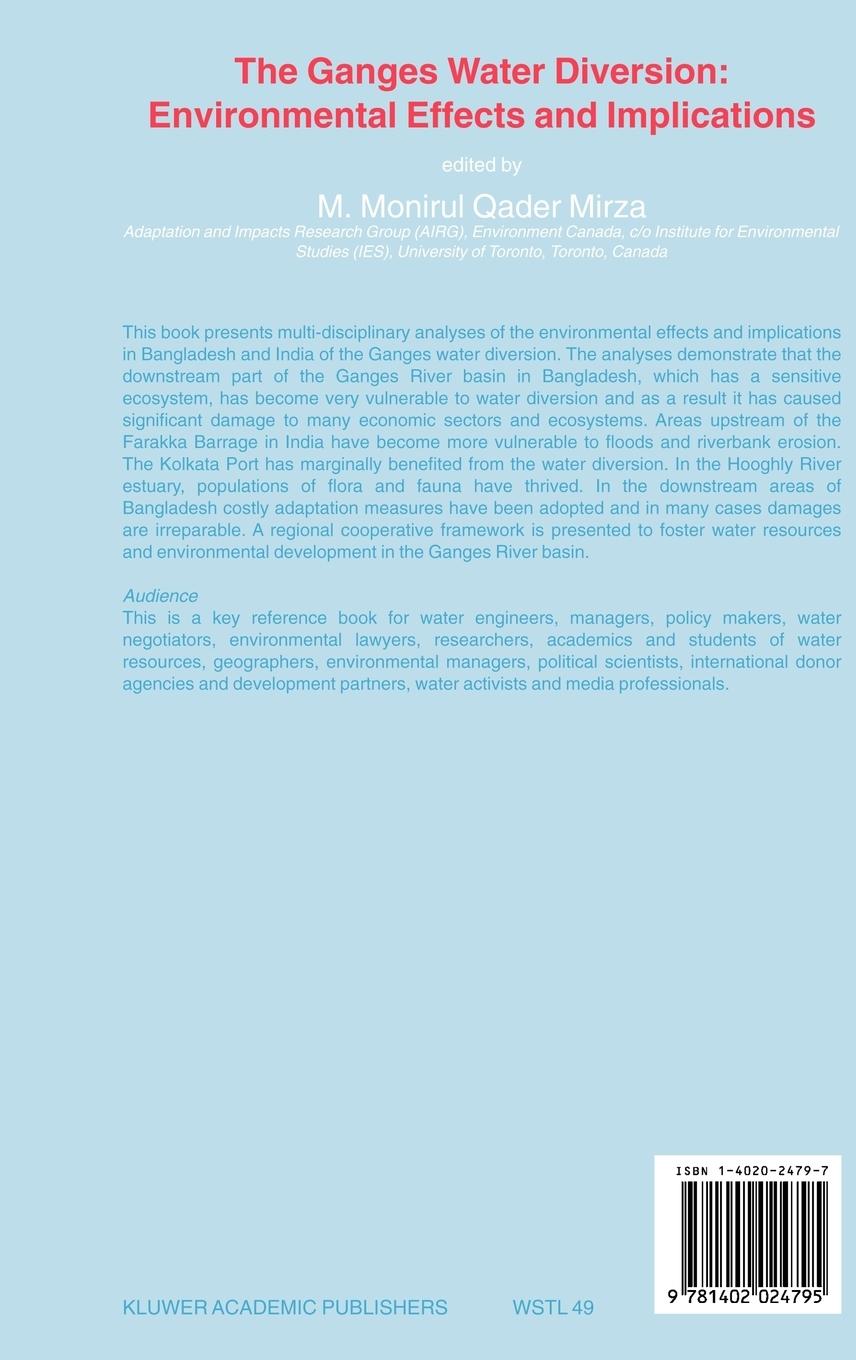 Rückseitencover The Ganges Water Diversion: Environmental Effects and Implications