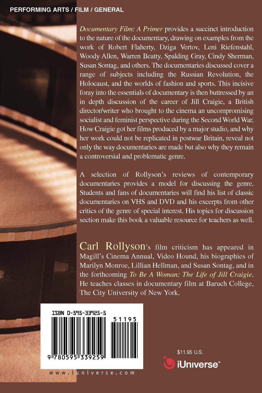 Rückseitencover Documentary Film