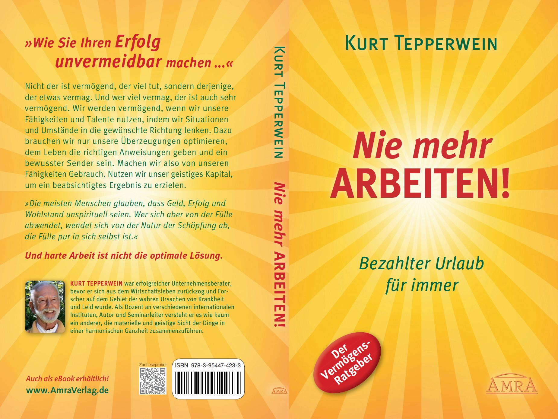 Rückseitencover Nie mehr arbeiten! (Erfolgs-Nachdruck)