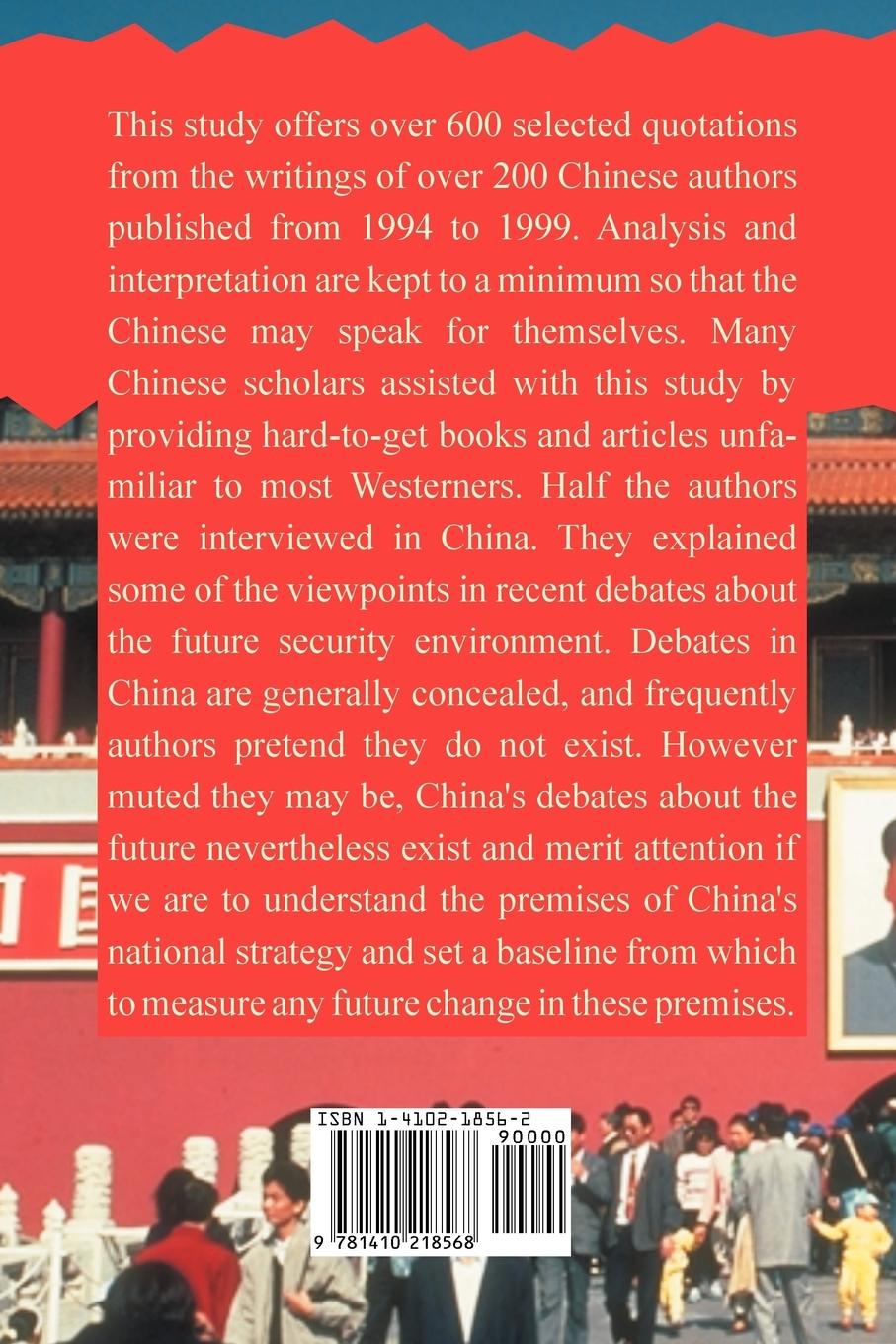 Rückseitencover China Debates the Future Security Environment