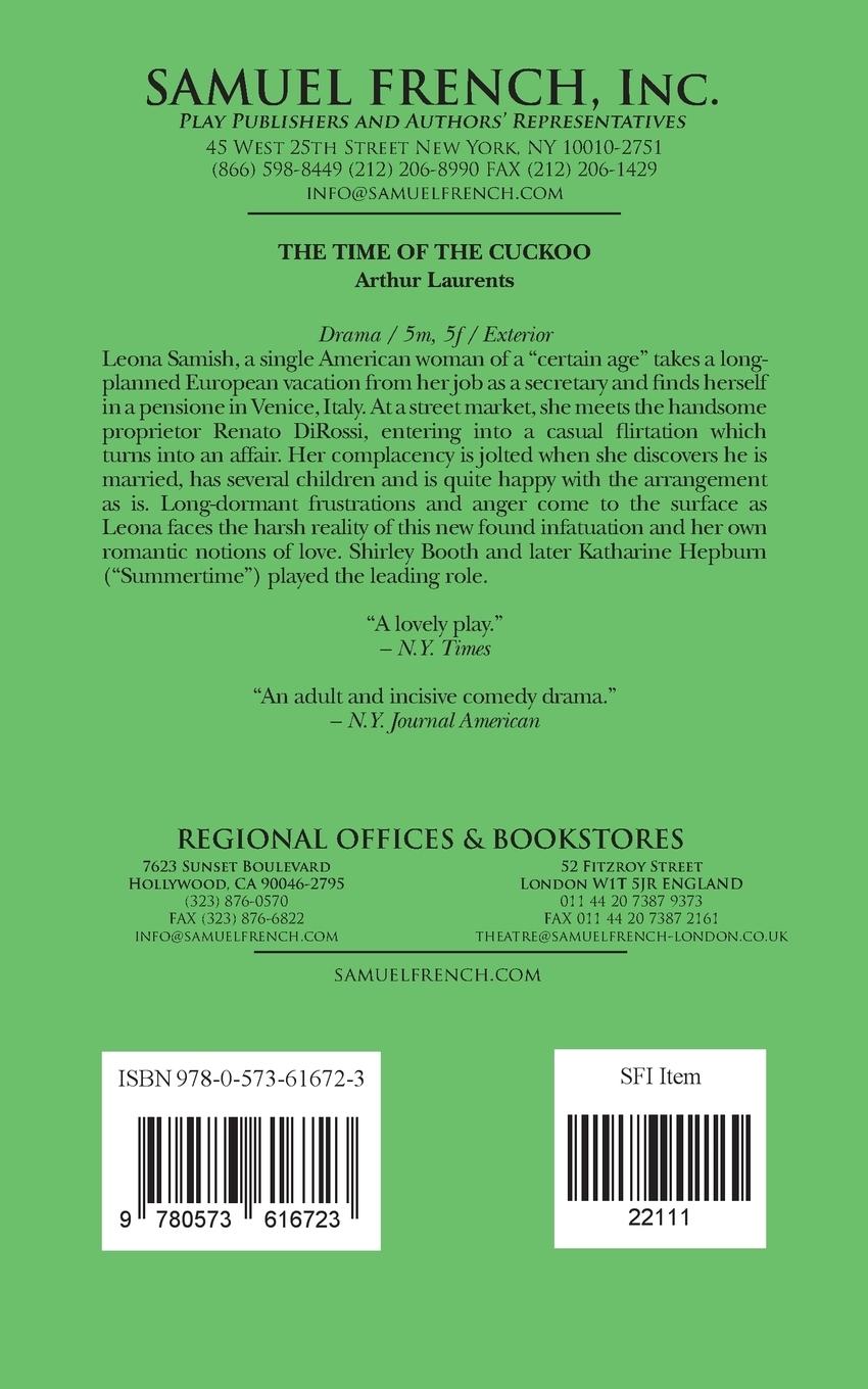 Rückseitencover The Time of the Cuckoo