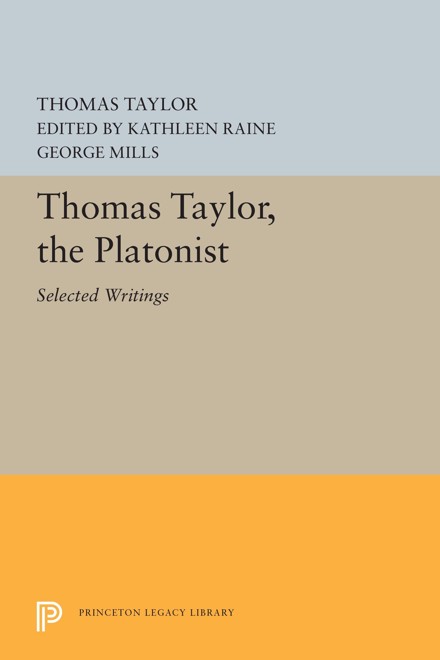 Vorderes Coverbild Thomas Taylor, the Platonist