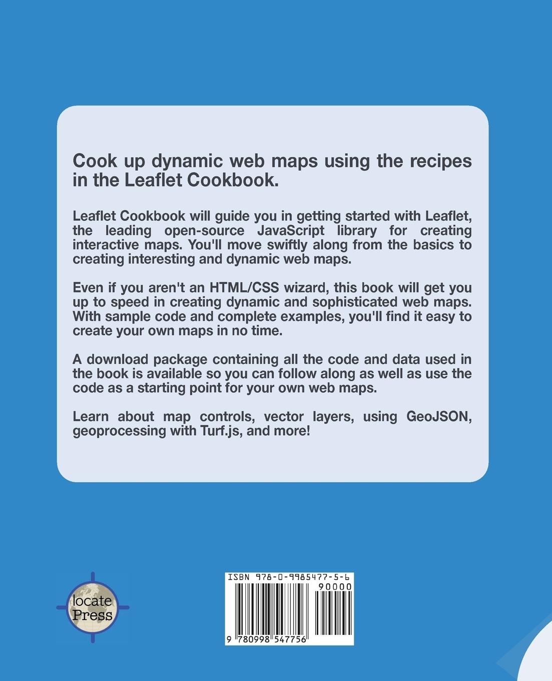 Rückseitencover Leaflet Cookbook: Recipes for Creating Dynamic Web Maps