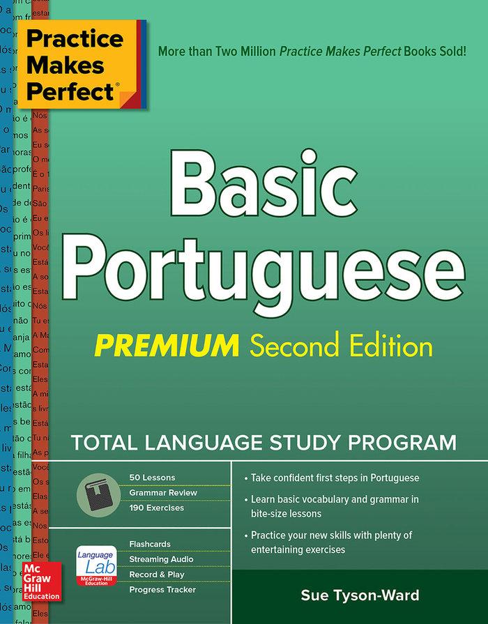 Vorderes Coverbild Practice Makes Perfect: Basic Portuguese, Premium Second Edition