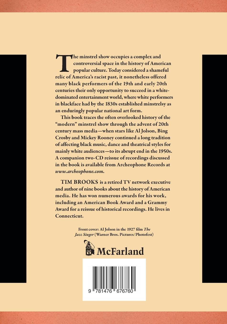 Rückseitencover The Blackface Minstrel Show in Mass Media