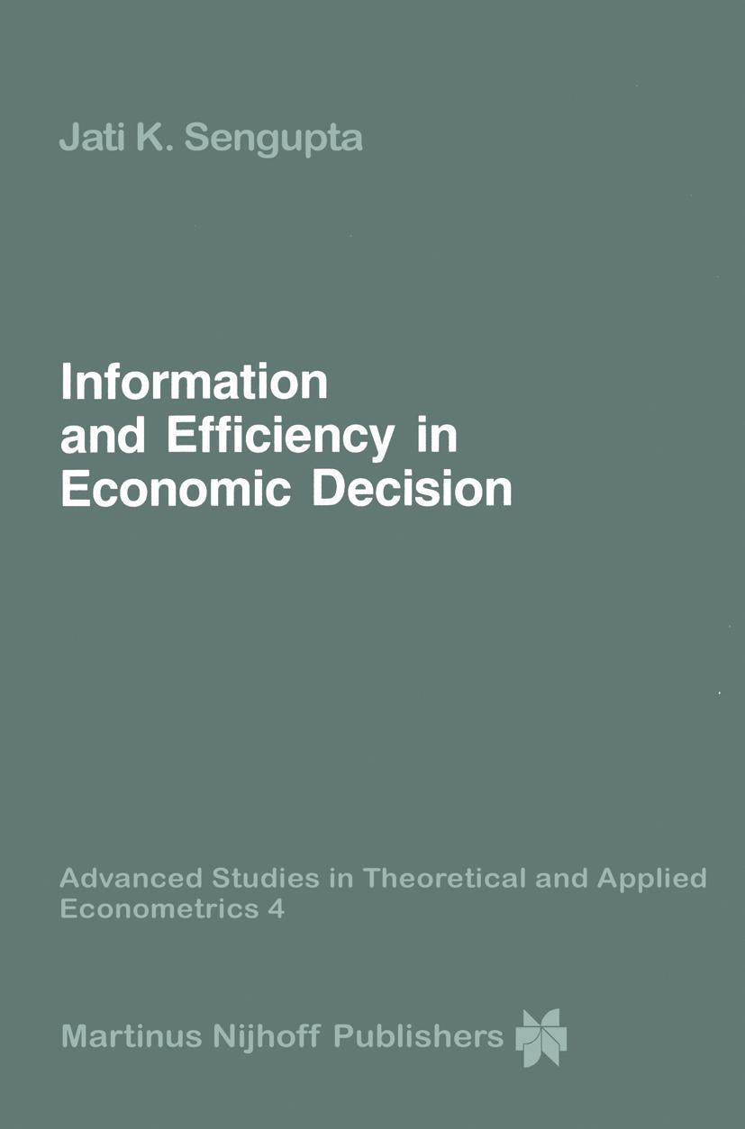 Vorderes Coverbild Information and Efficiency in Economic Decision