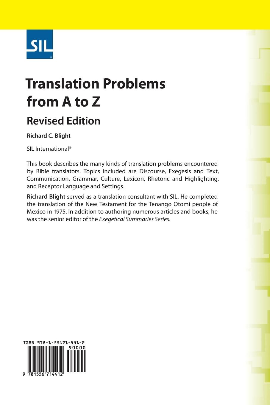 Rückseitencover Translation Problems from A to Z