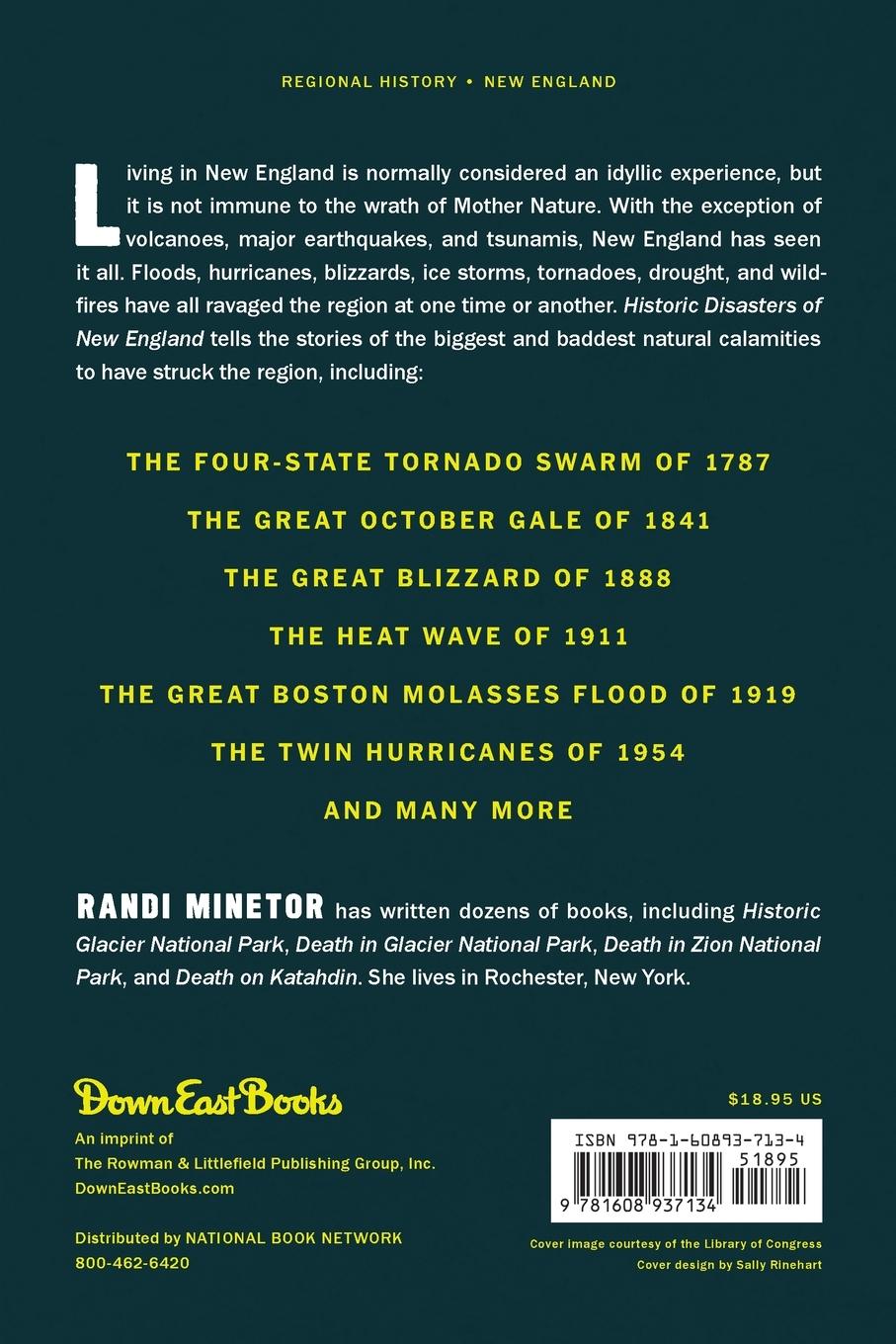 Rückseitencover Historic Disasters of New England