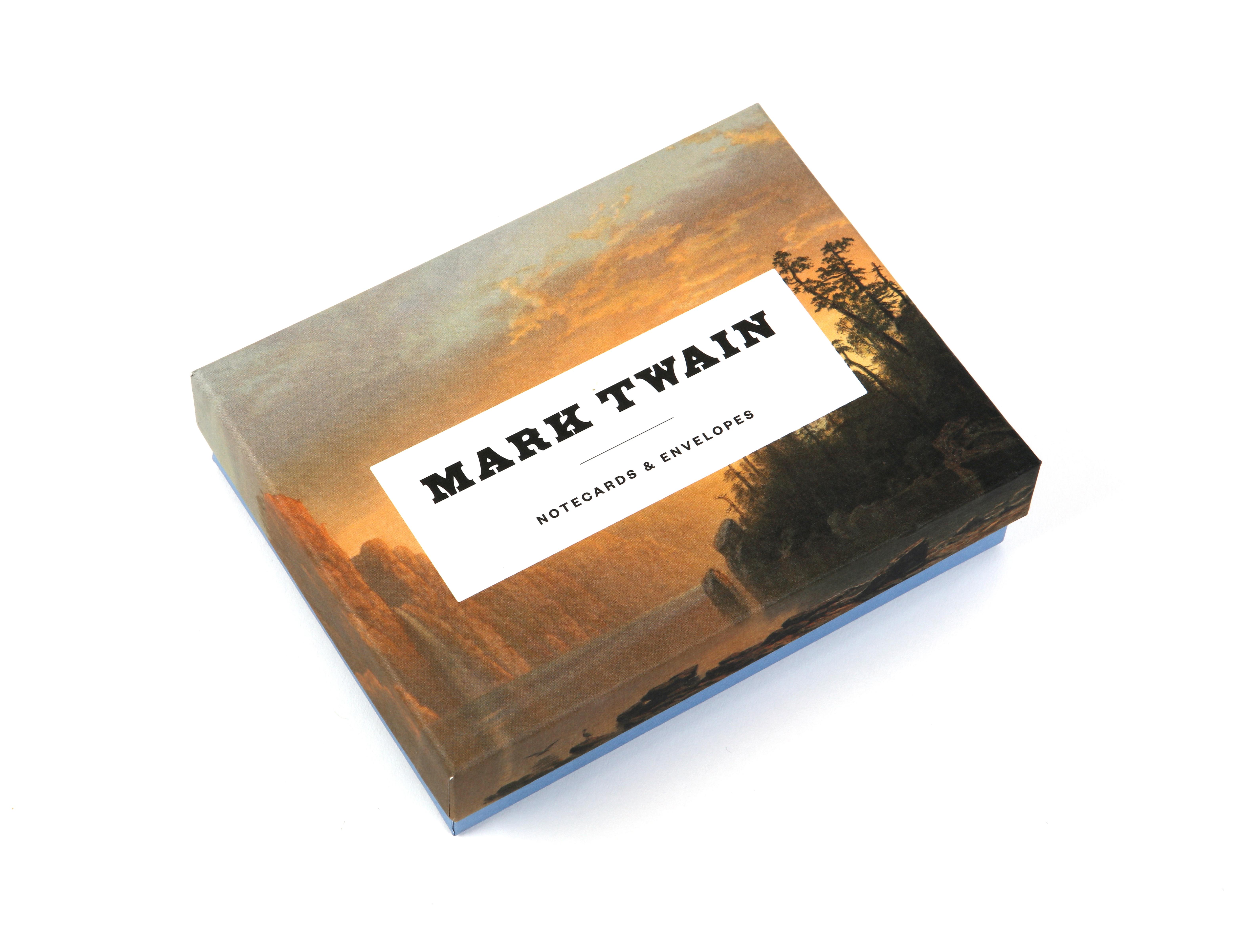 Vorderes Coverbild Mark Twain Notecards