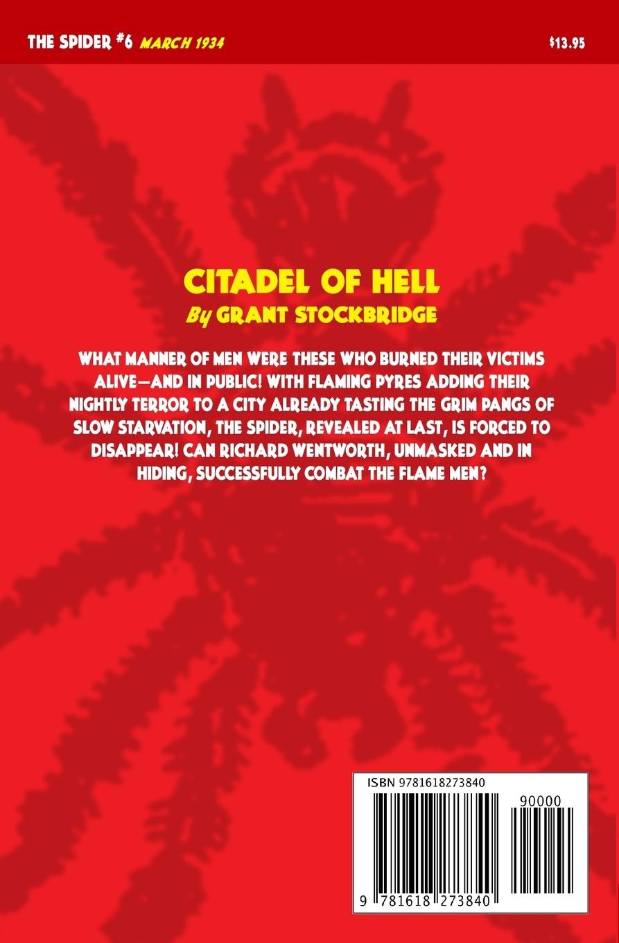 Rückseitencover The Spider #6: Citadel of Hell