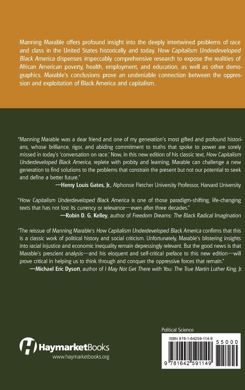 Rückseitencover How Capitalism Underdeveloped Black America