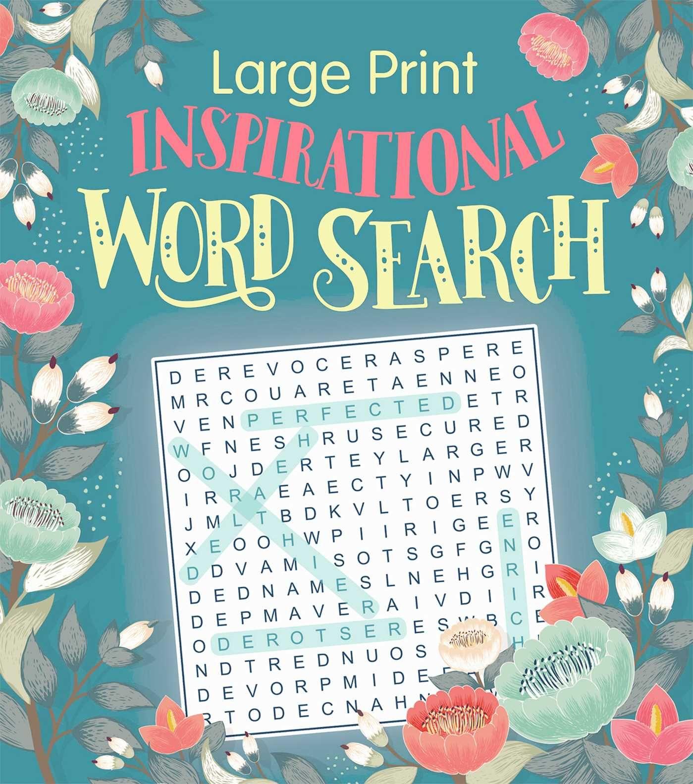 Vorderes Coverbild Large Print Inspirational Word Search