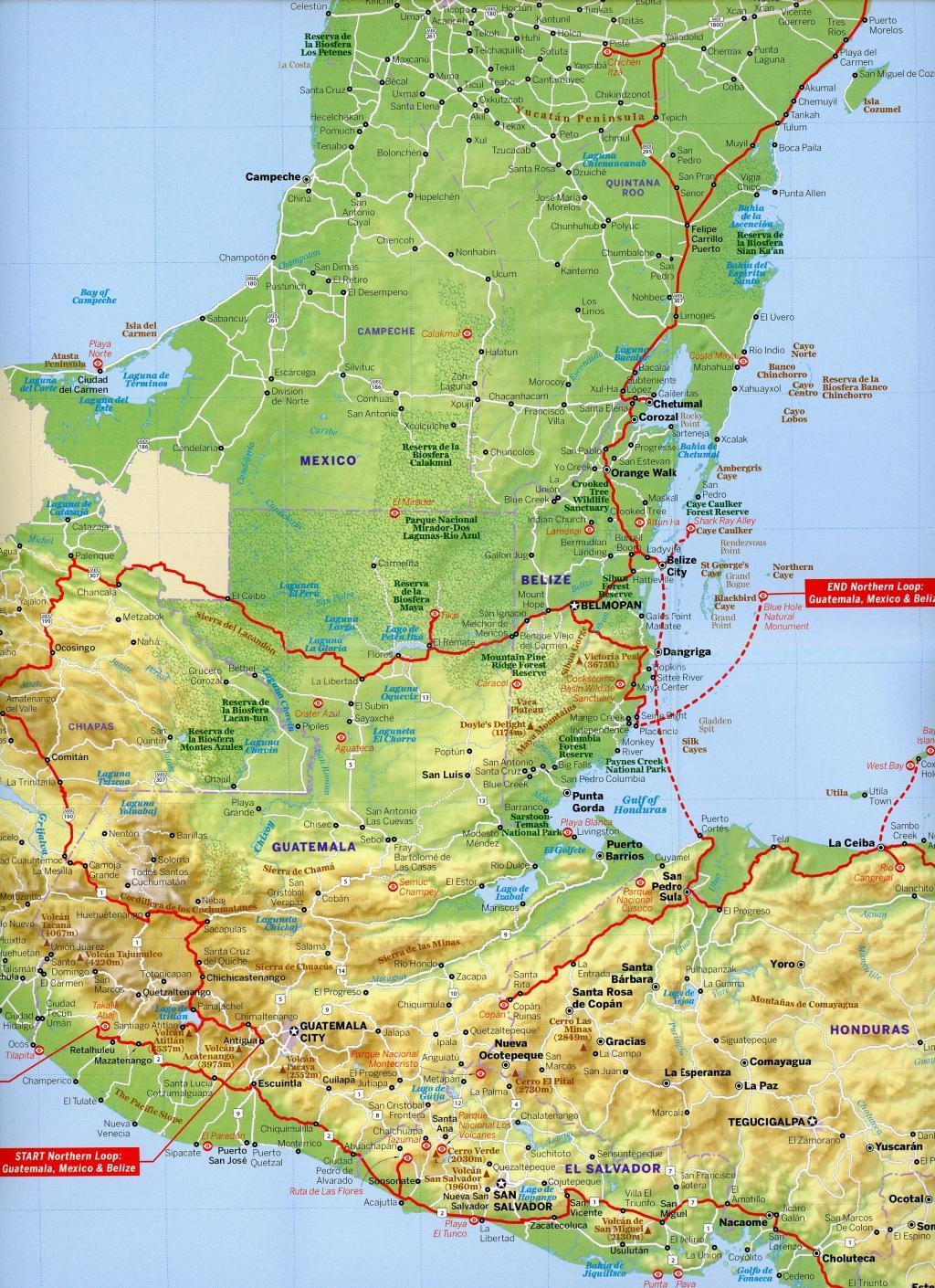 Beispielinhalt (Bild) Central America Planning Map