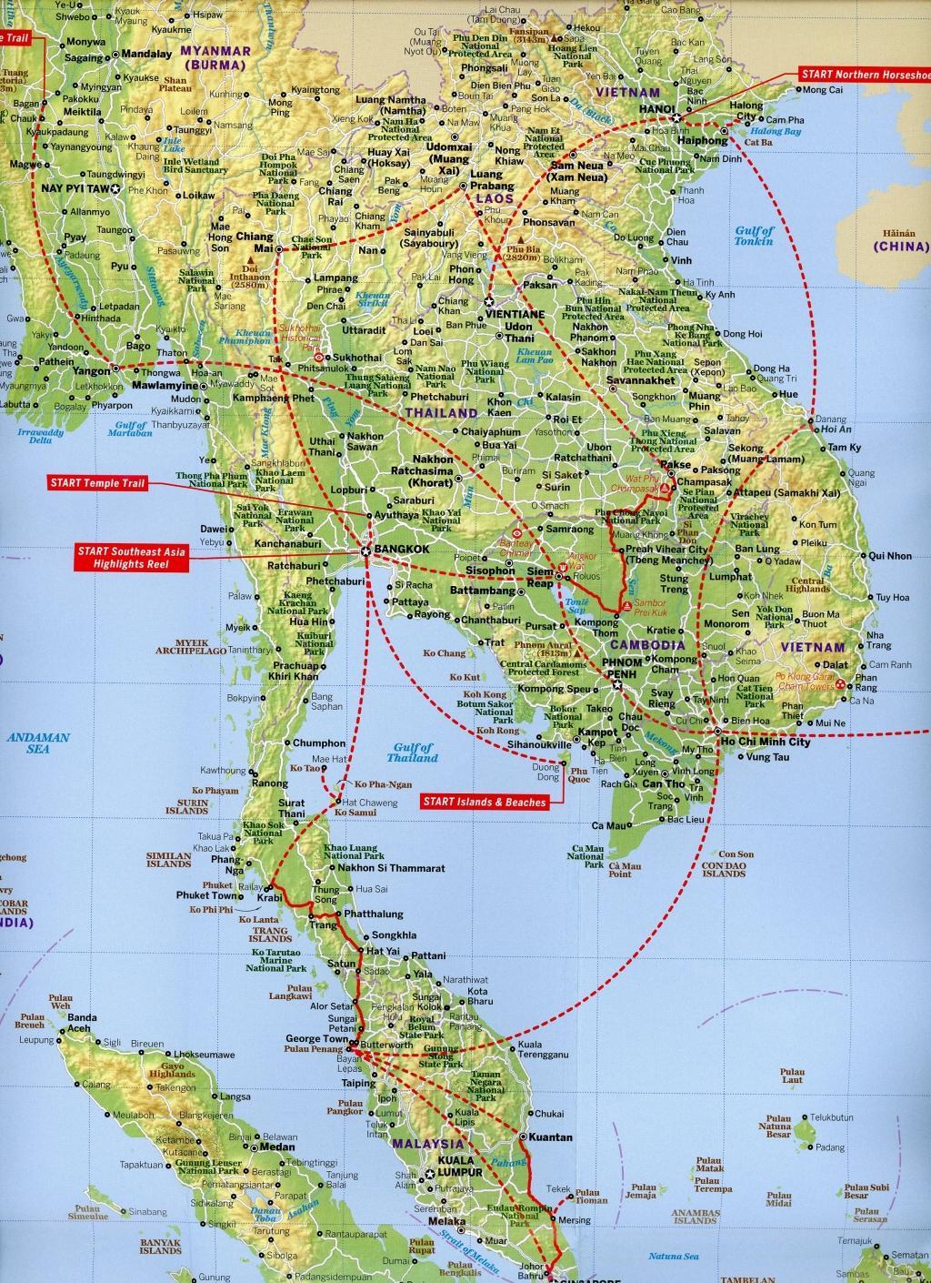 Beispielinhalt (Bild) Southeast Asia Planning Map