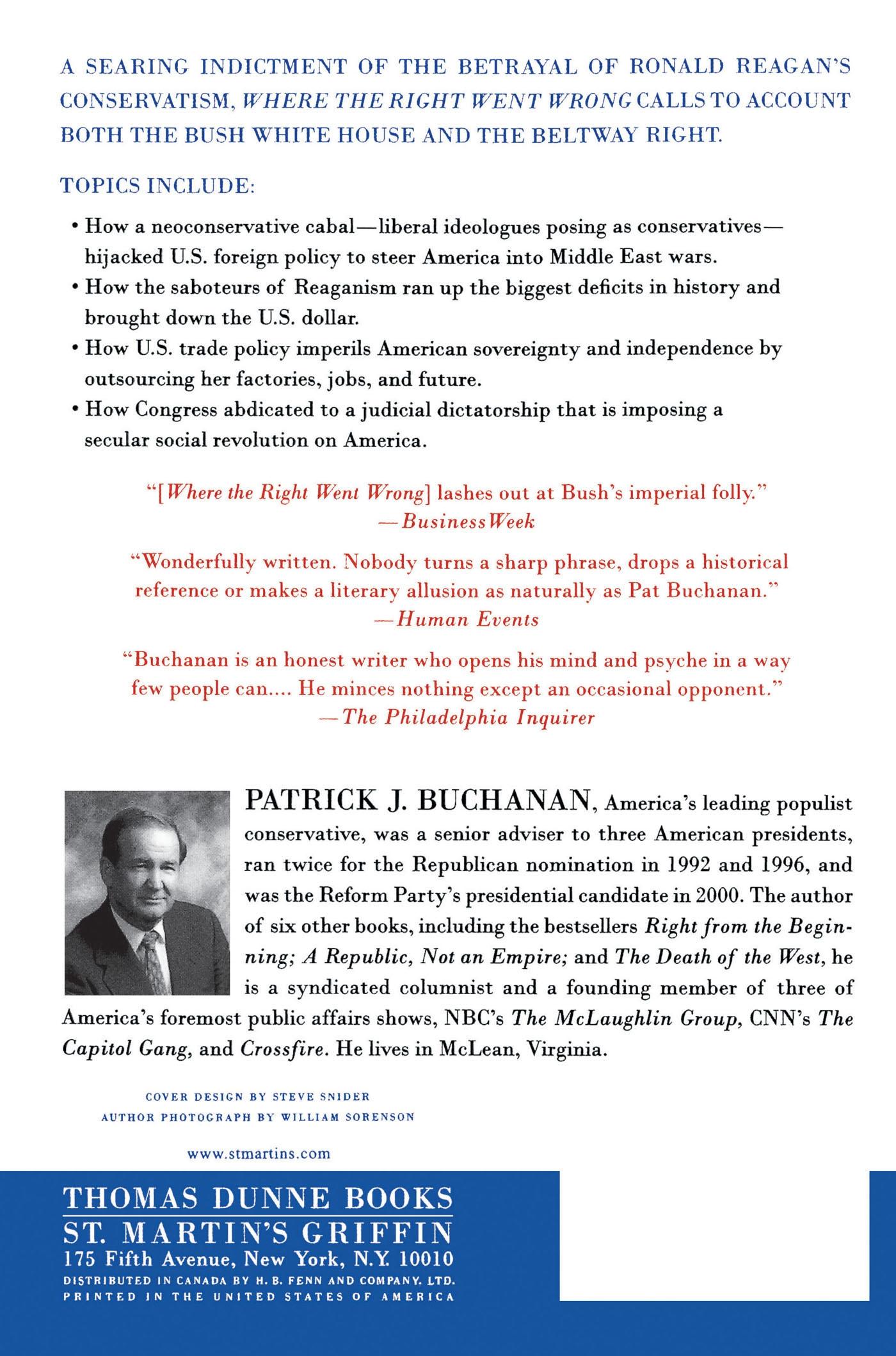 Rückseitencover Where the Right Went Wrong