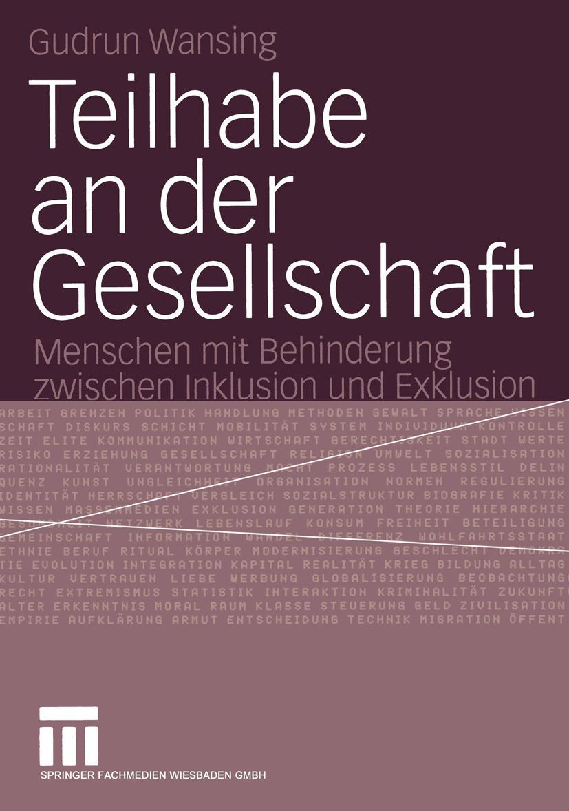 Vorderes Coverbild Teilhabe an der Gesellschaft