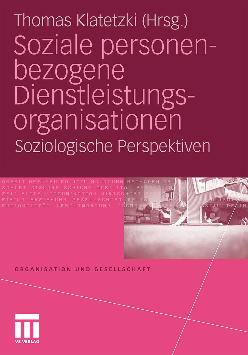 Vorderes Coverbild Soziale personenbezogene Dienstleistungsorganisationen